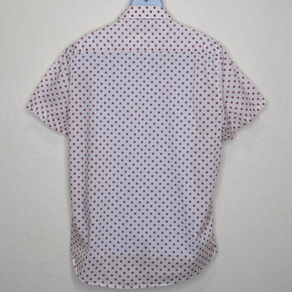 Stone Rose* Men's Short Sleeve Button Down Curved Hem BOHO Design Shirt~ XXL - Picture 2 of 11